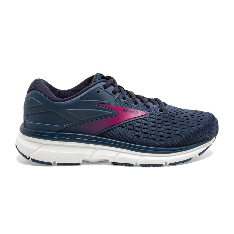 Brooks Dyad 11 Women's Road Running Shoes - Blue/Navy/Beetroot (50176-UPHR)